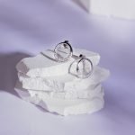 Zircon oval 925 Sterling Silver studs for Women - Dellis