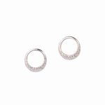Zircon oval 925 Sterling Silver studs for Women - Dellis
