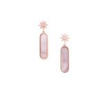 925 Rosegold MOP Earring