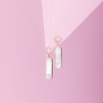 925 Rosegold MOP Earring