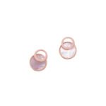 MOP Couple 925 rosegold studs for Women - Dellis