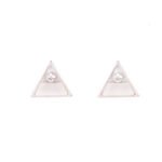 MOP triangle 925 Sterling Silver studs for Women - Dellis