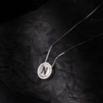 Minimal 925 Silver Alphabet Initial N Necklace for Women