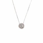 Elegant 925 Sterling Silver Letter Pendant Necklace for Women