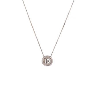 925 Silver Initial Alphabet Necklace for Women