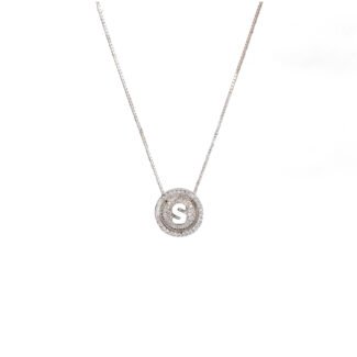 Minimal 925 Silver Alphabet Initial Necklace for Women