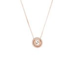 Minimal 925 Rosegold Alphabet Initial Necklace for Women