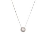 Elegant 925 Sterling Silver Letter Pendant Necklace for Women
