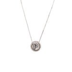 925 Silver Initial Alphabet Necklace for Women