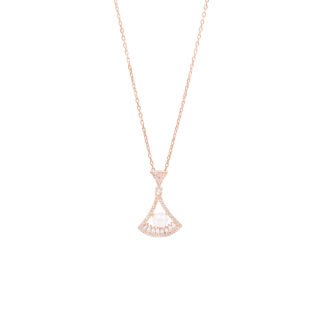 925 Rosegold pearl necklace for women