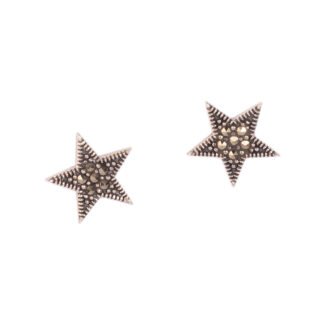 oxidised star 925 Sterling Silver studs for Women - Dellis