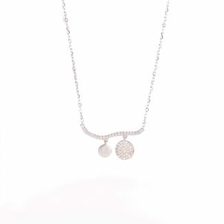 925 Swing zircon silver necklace