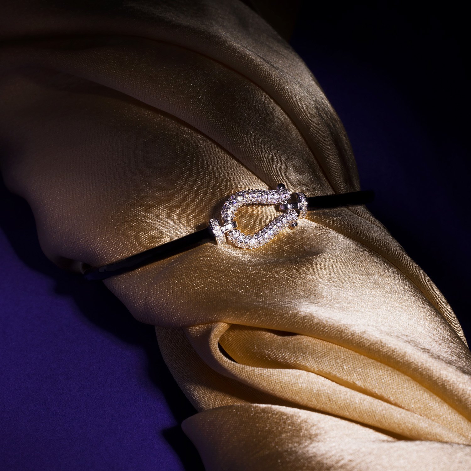 925 Sterling Silver Black Onxy Bracelet (DLSBOB29)