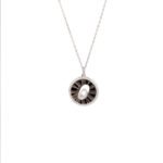 925 Silver clock necklace