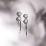 925 Sterling Silver Two pearl Dangle Drop Earrings for Women