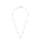 925 silver rosegold pearl chain necklace