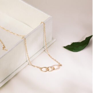 925 link Rosegold necklace