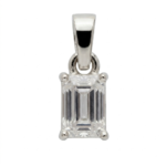 925 solitaire zircon silver pendant womens and girls for gifts